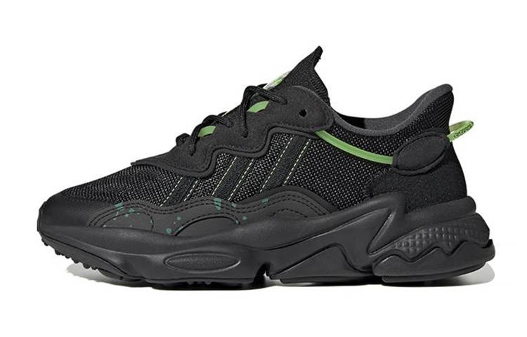 Adidas Originals Adidas Ozweego Black Solar Green GS