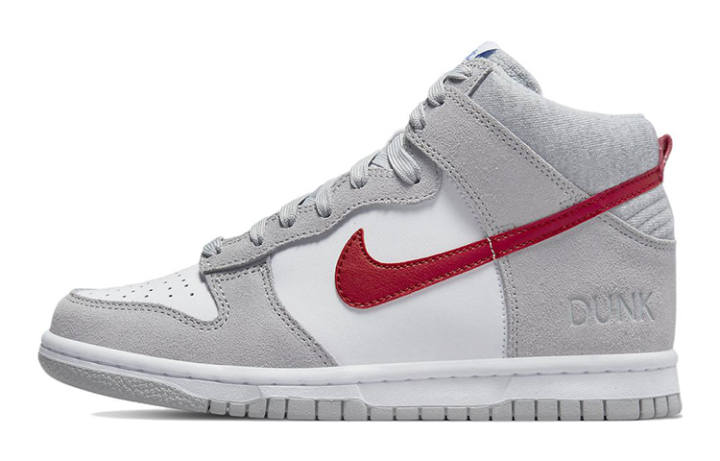 Nike Nike Dunk High Athletic Club Grey Red GS