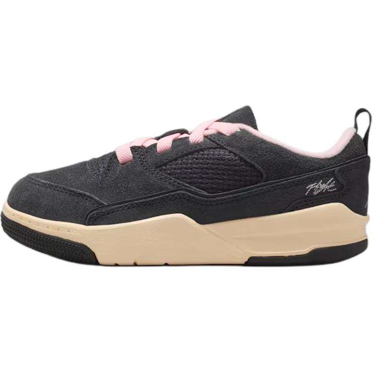 Jordan Jordan FLIGHT COURT Breathable Low top Children's Basketball Shoes Black Children Aged 3 7 Years Old