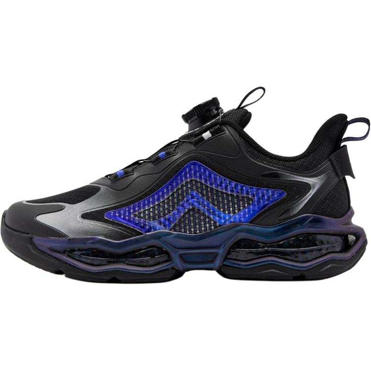 QIAODAN Low top Running Shoes Black Blue Teenagers