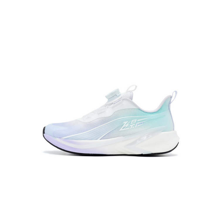 QIAODAN Flying Shadow LITE YOUNG Synthetic Leather, Textile Low top Running Shoes White Blue Spring Fall Unisex