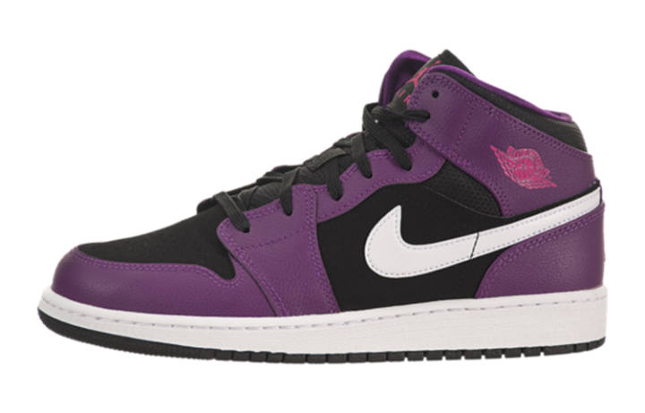Jordan Jordan Air Jordan 1 Synthetic Leather, Leather Cushioning Slip Resistant Abrasion Resistant Mid top