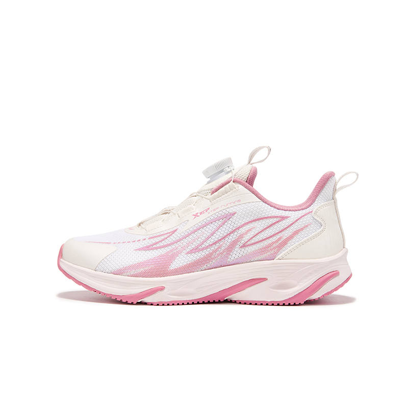 XTEP Fiery Feather Low top Running Shoes Sail White Mist Pink Teenagers