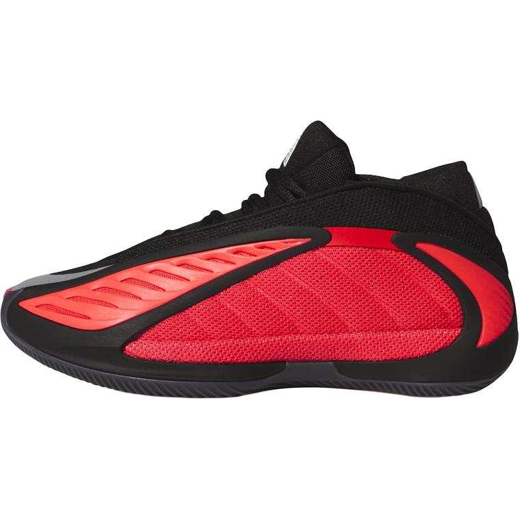 Adidas Adidas AE2 Slip Resistant Abrasion Resistant Low top Children's Basketball Shoes Core Black/Clear Red/Lemon Teenagers