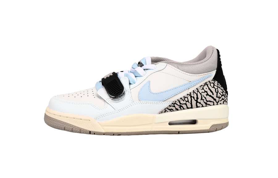 Jordan Jordan Legacy 312 Low Leather Low top Children's Basketball Shoes Blue Teenagers