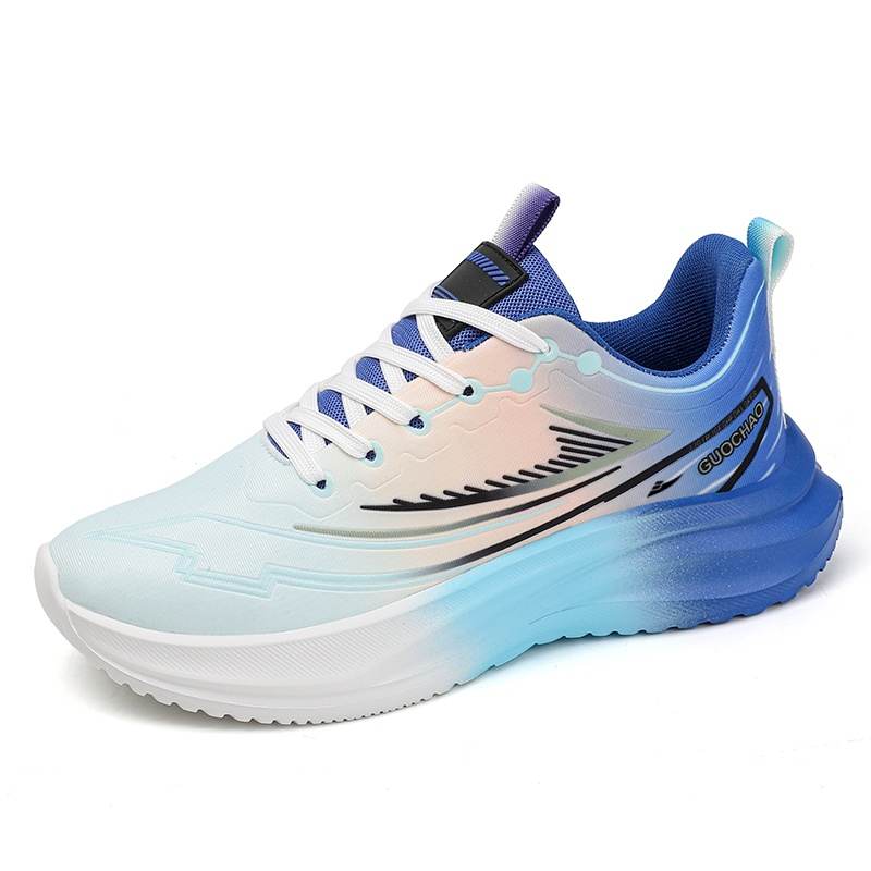 KUDING Comfortable Slip Resistant, Abrasion Resistant, Breathable Low top Running Shoes Men's