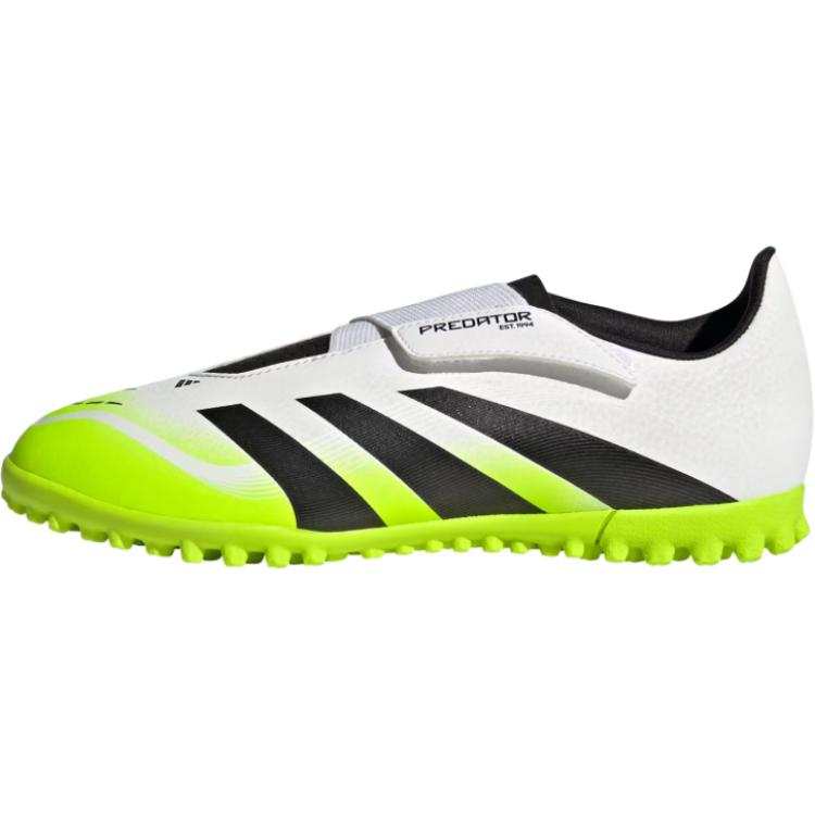 Adidas Adidas Predator CLUB Slip Resistant Abrasion Resistant Low top Soccer Shoes White Black Green Kids'