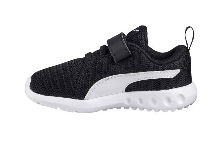 PUMA Carson 2 Abrasion Resistant Low top Kids Lifestyle Shoes Black White Children Aged 3 7 Years Old