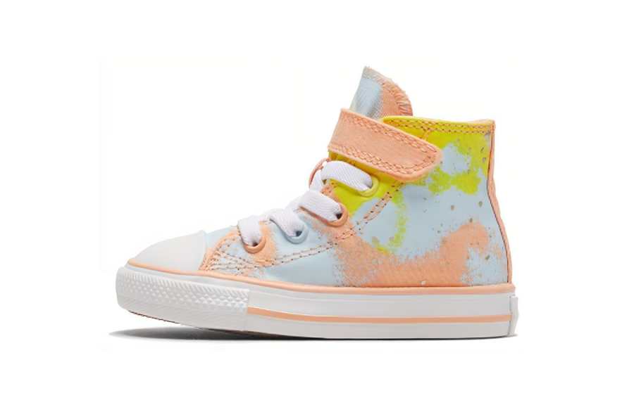 Converse Chuck Taylor All Star 1V Comfortable High top Toddler Shoes Blue Pink Infant And Toddler