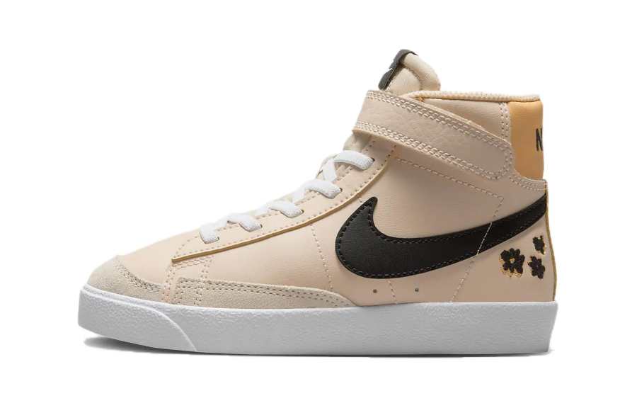 Nike Nike Blazer '77 Cushioning High top Kids' Skateboarding Shoes Beige Children Aged 3 7 Years Old