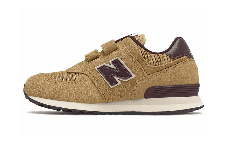 New Balance New Balance Cushioning, Wear Resistant Low top Kids' Running Shoes Brown Yellow Children Aged 3 7 Years Old