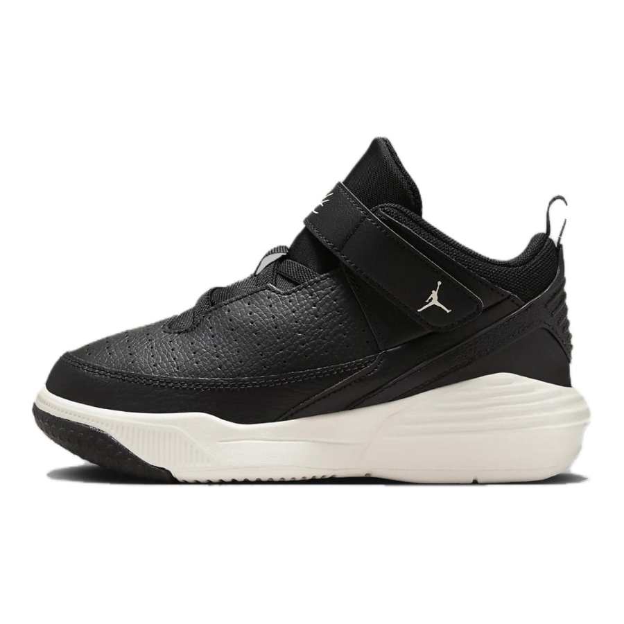Jordan Jordan Max Aura 5 Support Abrasion Resistant Kids Lifestyle Shoes Black White Teenagers