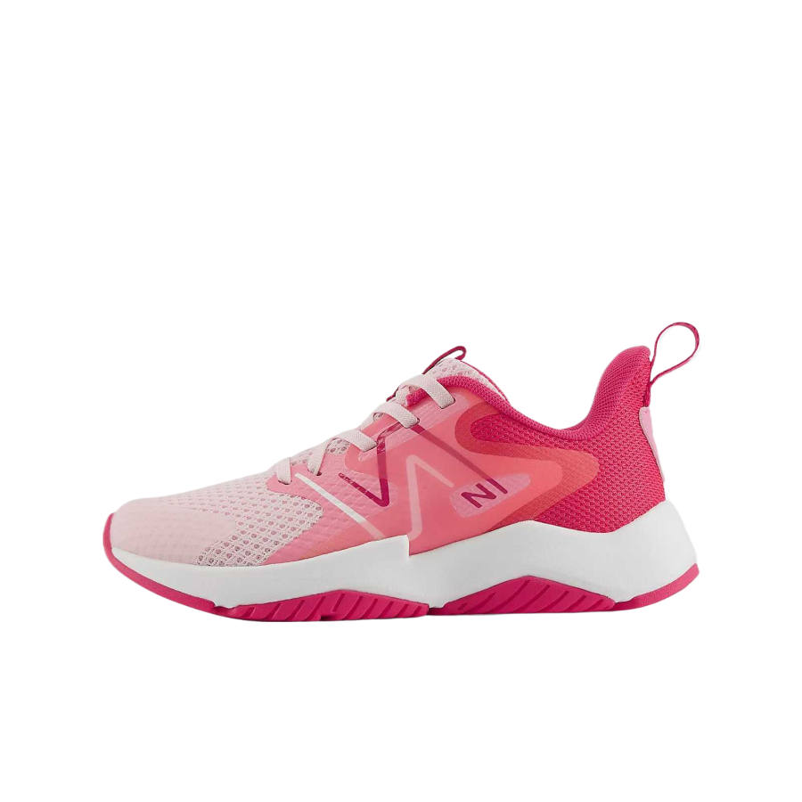 New Balance New Balance NB Rave Run V2 Mesh Abrasion Resistant Low top Kids Lifestyle Shoes Pink Children Aged 3 7 Years Old