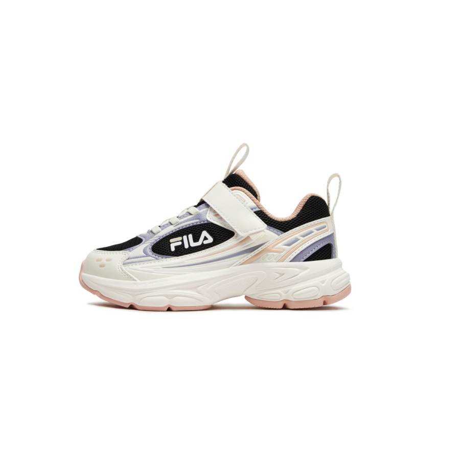 FILA KIDS Heritage FHT Lightweight Cushioning Low top Kids' Running Shoes Black/Yunnan Dry Purple