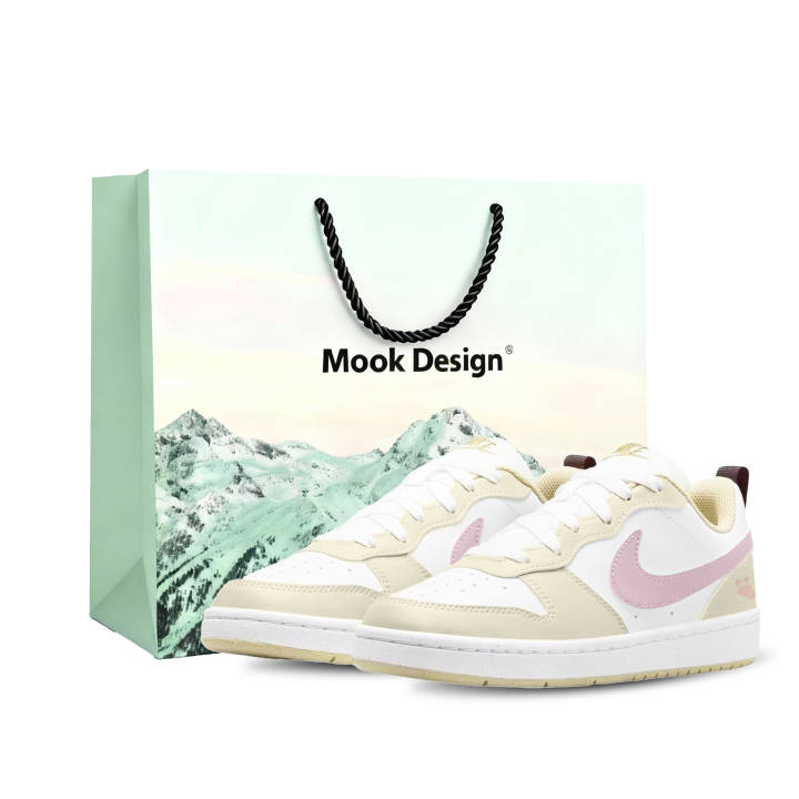 Nike Nike Court Borough Soy Milk Jelly Cushioning Abrasion Resistant Breathable Slip Resistant Low top
