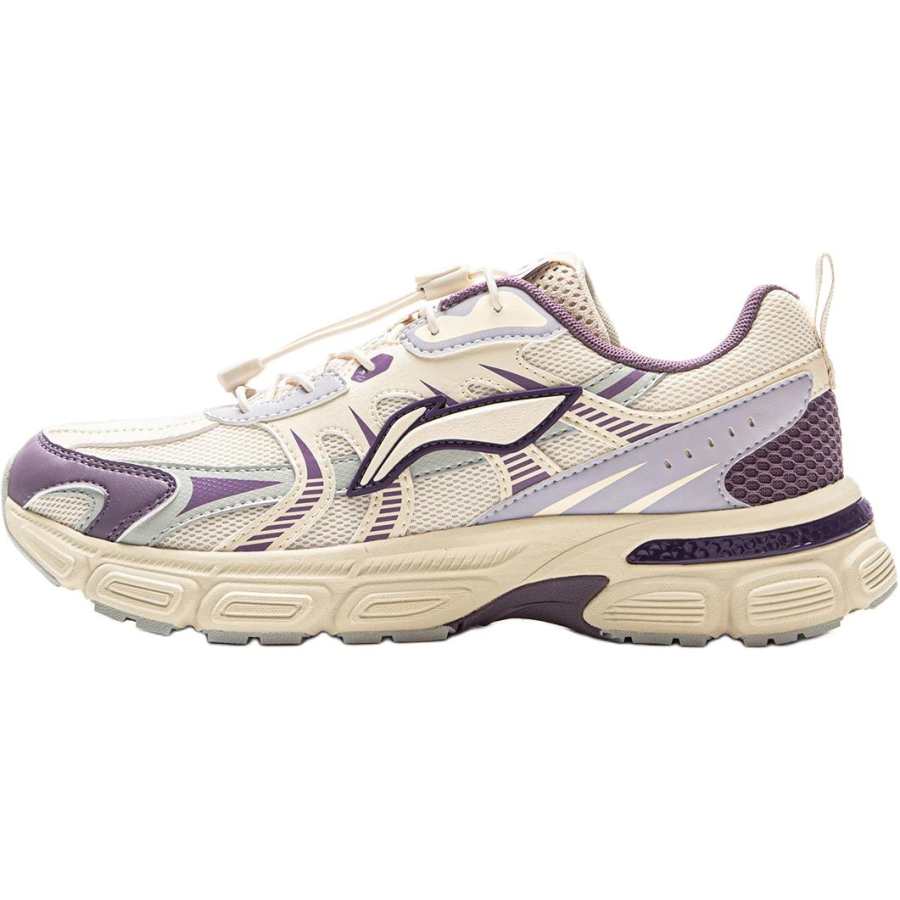 Li-Ning YOUNG Li Ning YOUNG Sportlife Cushioning Rebound Low top Kids Lifestyle Shoes Beige Purple Kids'
