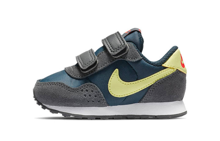 Nike Nike MD Valiant Slip Resistant Cushioning Low top Toddler Shoes Gray Blue Yellow Infant And Toddler
