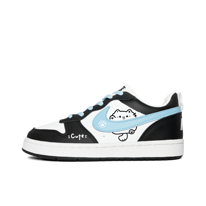 Nike Nike Court Borough Cute Meowth Slip Resistant Abrasion Resistant Slip Resistant Abrasion Resistant Low top