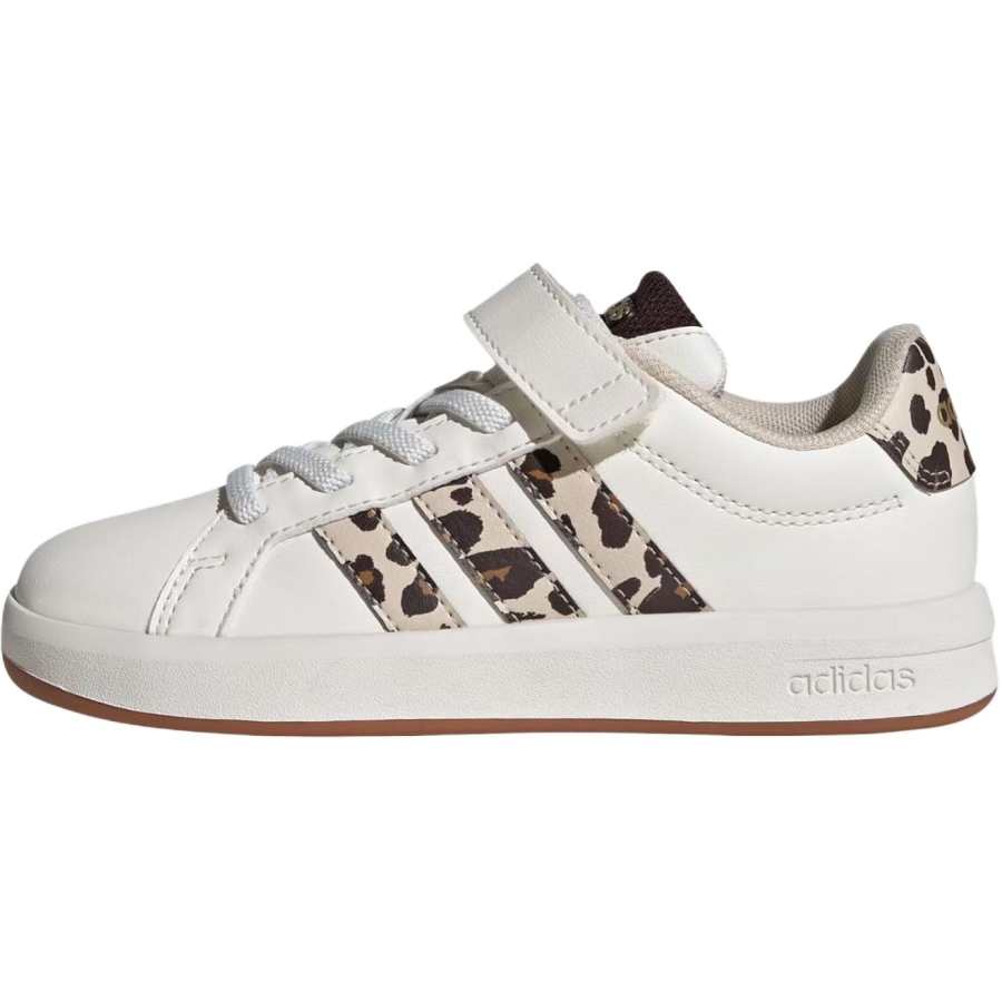 Adidas Adidas GRAND COURT 3.0 Low top Skateboard Shoes White Brown Kids'