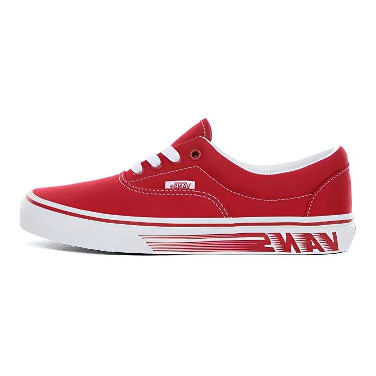 Vans Era Canvas Low top Kids' Skateboarding Shoes Red Teenagers