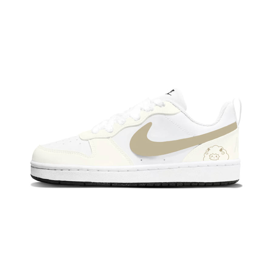 Nike Nike Court Borough Synthetic Leather Cushioning Abrasion Resistant Cushioning, Wear Resistant Low top