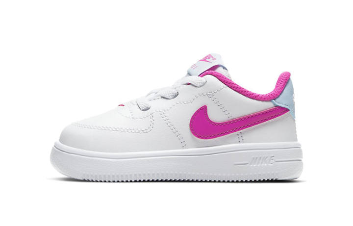 Nike Nike Air Force 1 Slip Resistant Low top Toddler Shoes White Pink Infant And Toddler