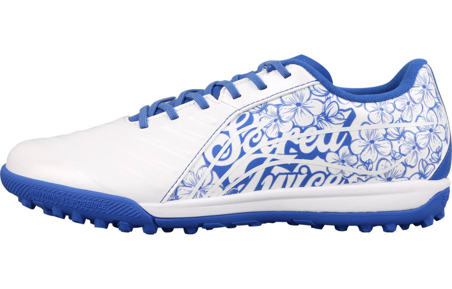 Li-Ning YOUNG Li Ning YOUNG Polyamide Low top Kids' Soccer Shoes Blue And White Porcelain Kids'