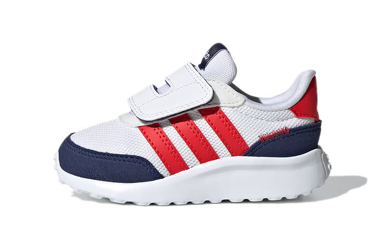 Adidas Neo Run 70S Abrasion Resistant Low top Toddler Shoes White Red Blue Baby