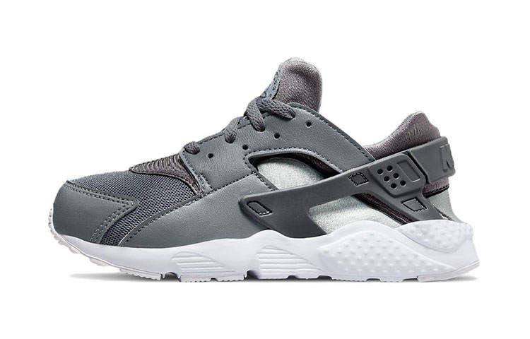 Nike Nike Huarache Run Wallace Vintage Slip Resistant Abrasion Resistant Low top Kids' Running Shoes Gray