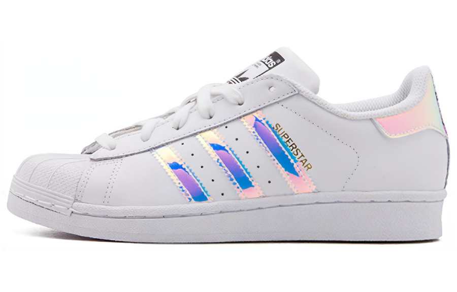 Adidas Originals SUPERSTAR J Low top Kids' Skateboarding Shoes White Laser Unisex