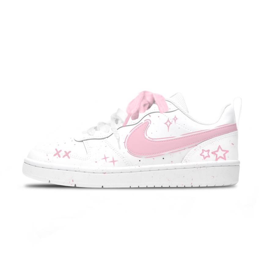 Nike Nike Court Borough Low 2 Leather Slip Resistant Abrasion Resistant Low top Kids' Skateboarding Shoes Unisex