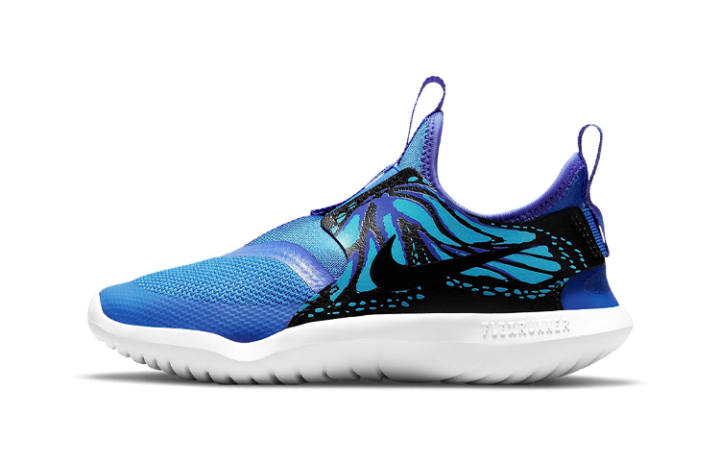 Nike Nike Flex Runner Slip Resistant And Breathable Low top Kids' Running Shoes Blue Purple Children Aged 3 7 Years Old
