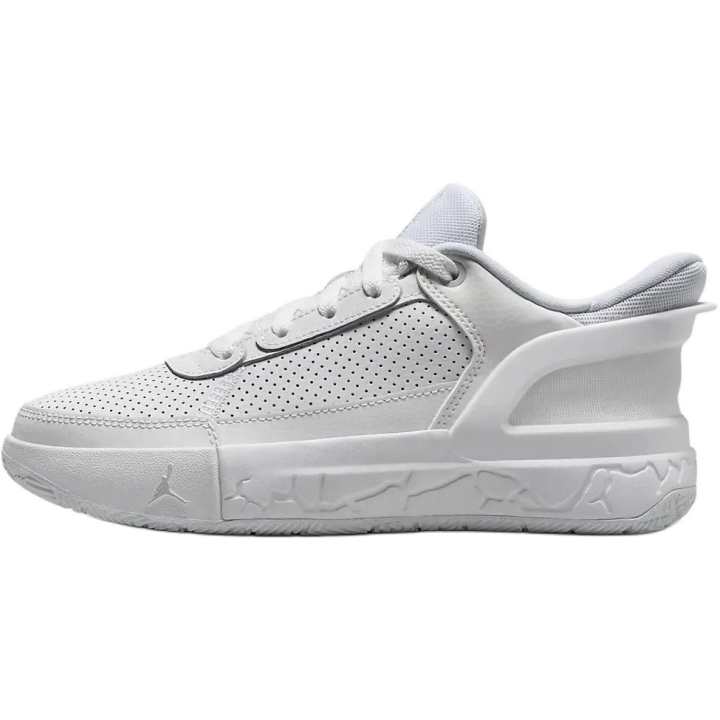 Jordan Jordan DAY1 Leather Low top Basketball Shoes White Kids'