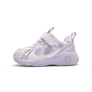 BALABALA Slip Resistant Abrasion Resistant Slip Resistant Abrasion Resistant Low top Toddler Shoes White Purple