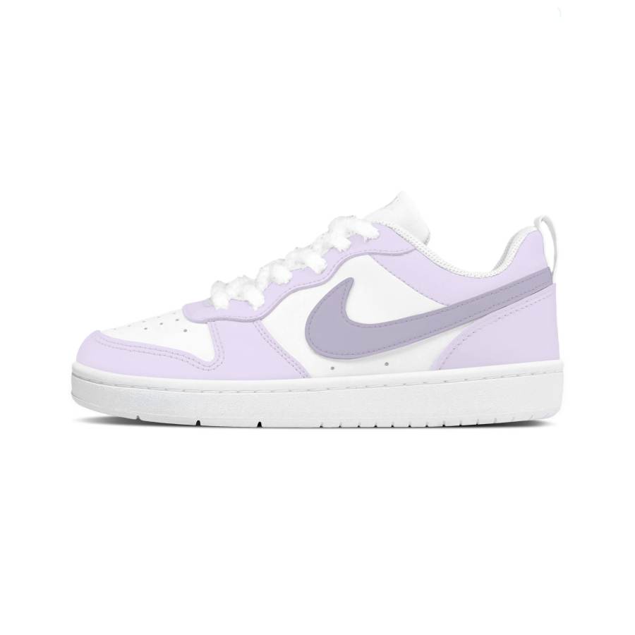 Nike Nike Court Borough Low 2 Leather Low top Kids' Skateboarding Shoes Purple Teenagers