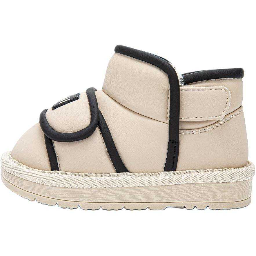 EBMINI EBMINI Thickened And Fleece Lined Cold Resistant, Soft Sole Fashion Versatile, Black White Classic Colorway, Snow Boots