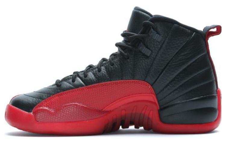 Jordan Jordan Air Jordan 12 Slip Resistant Abrasion Resistant High top Basketball Shoes Red Unisex