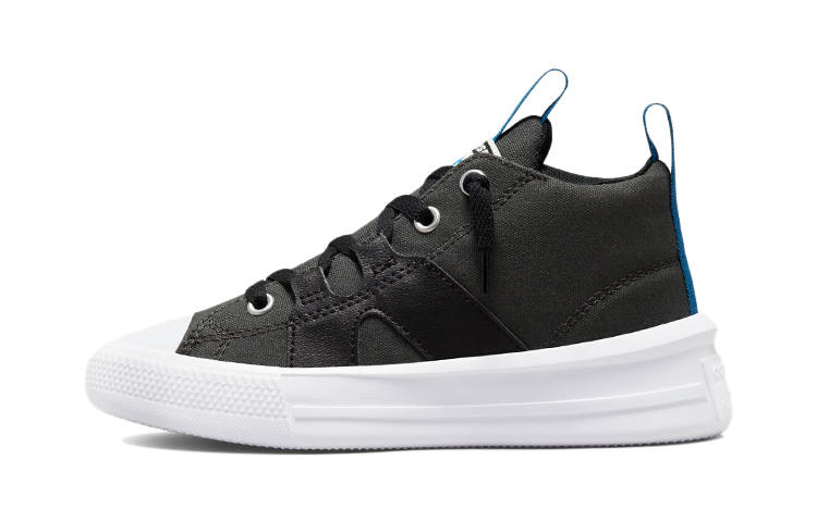 Converse Chuck Taylor All Star Ultra Easy on Mid top Kids Canvas Shoes Graphite Black Children Aged 3 7 Years Old