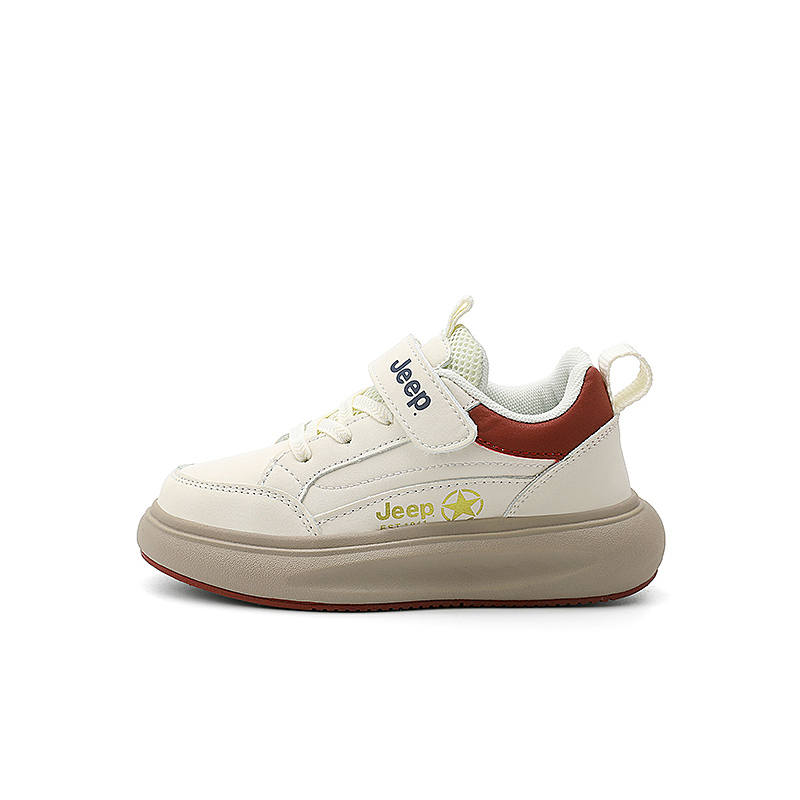 Jeep Low top Kids' Skateboarding Shoes Beige Red Kids'