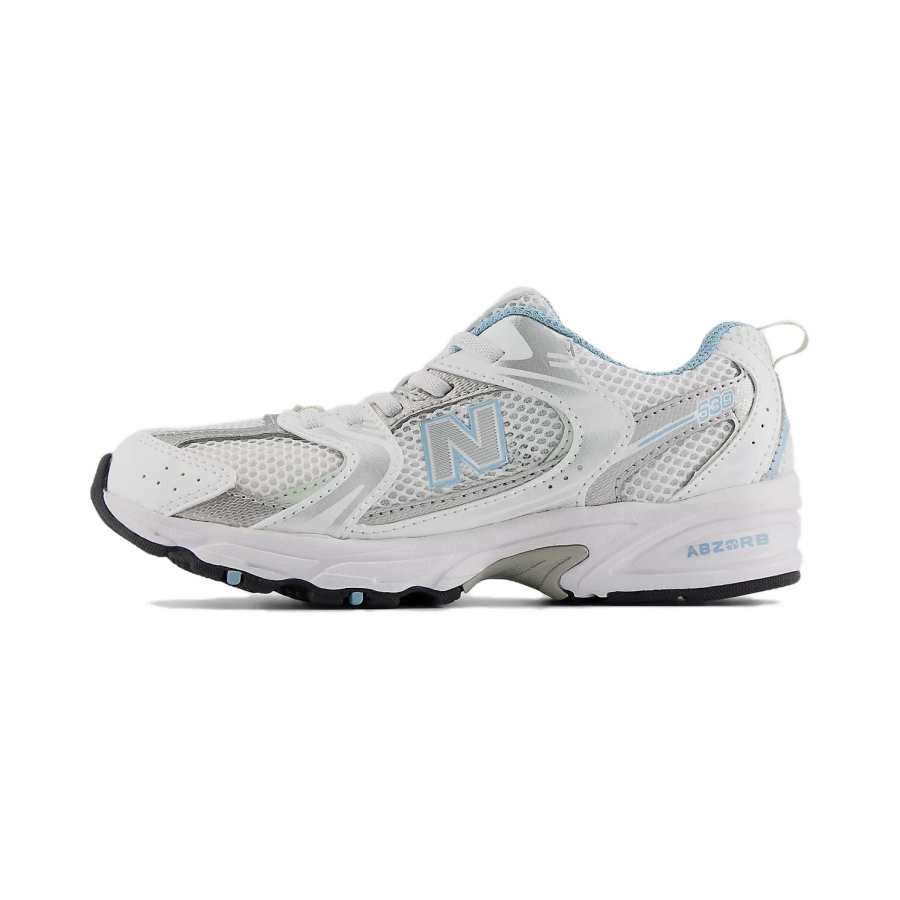 New Balance New Balance NB 530 Bungee Abrasion Resistant Low top Kids' Running Shoes White Blue Children Aged 3 7 Years Old