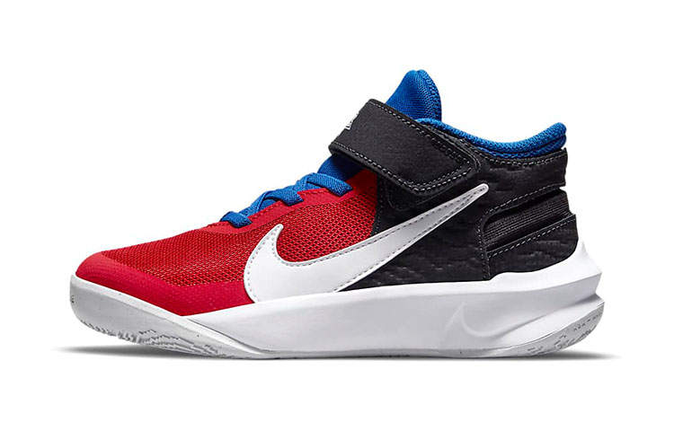 Nike Nike Team Hustle D 10 FlyEase BP Slip Resistant Cushioning Abrasion Resistant Mid top Children's Basketball Shoes