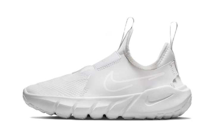 Nike Nike Flex Runner 2 Slip Resistant Abrasion Resistant Low top Kids' Running Shoes White Children Aged 3 7 Years Old