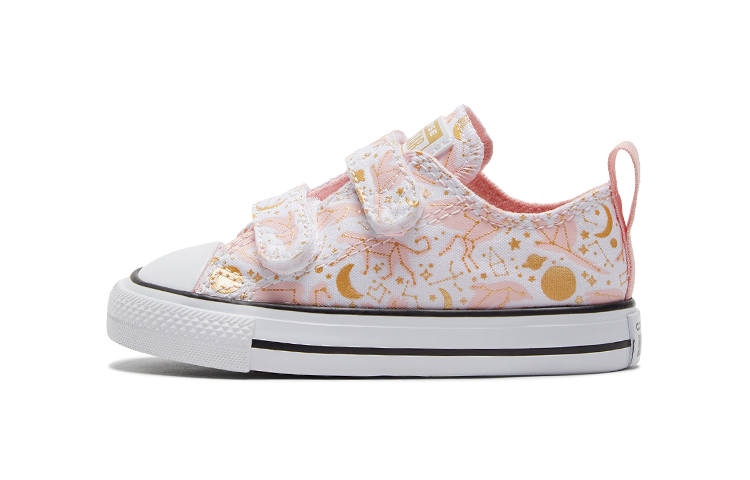 Converse Chuck Taylor All Star 2V Abrasion Resistant Low top Toddler Shoes Pink White Infant And Toddler