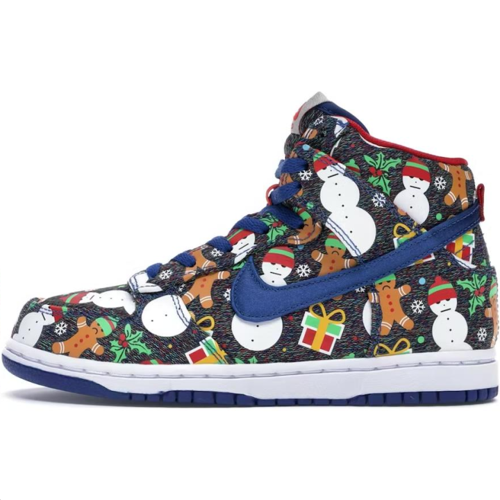 Nike Nike Dunk SB Slip Resistant Cushioning Slip Resistant Cushioning High top Kids' Skateboarding Shoes Black Blue