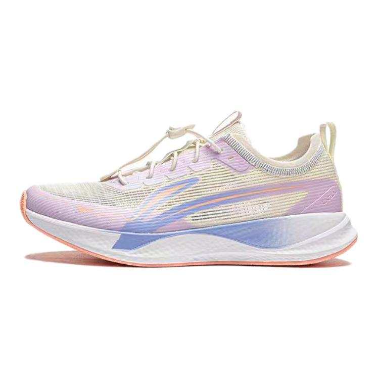 Li-Ning YOUNG Li Ning YOUNG Feiying 2.0 Mesh Athleisure Cushioning Rebound Kids' Running Shoes White Purple Kids'