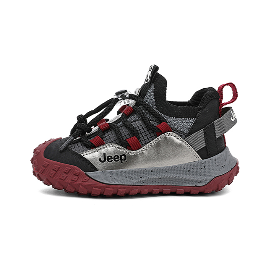 Jeep Low top Casual Shoes Mystic Samurai Red/Obsidian Black Kids'