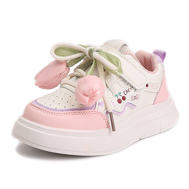 SUPEREDGE Fashion, Versatile Cartoon Design Comfortable White Shoes Low top Kids Lifestyle Shoes Teenagers
