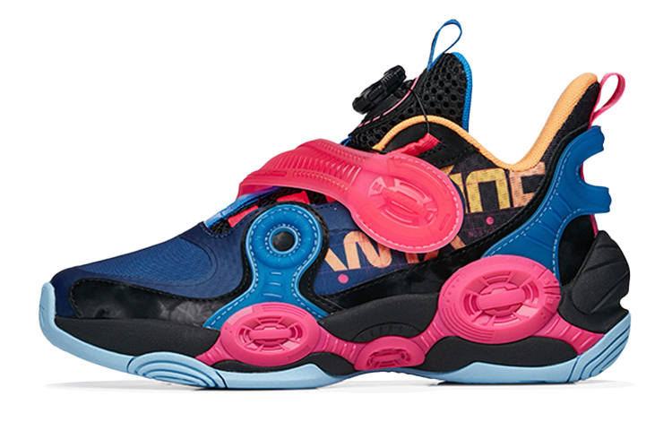 Antakids Alien 2 Sports Mid top Basketball Shoes Black Blue Pink Teenagers