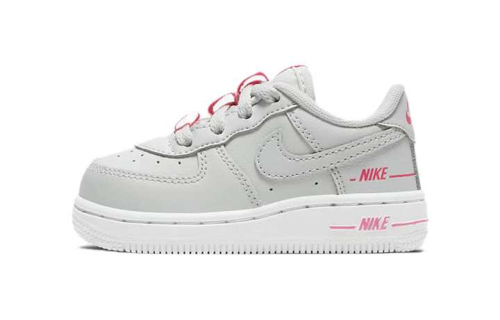 Nike Nike Air Force 1 LV8 3 TD Slip Resistant Cushioning Low top Baby & Toddler Shoes Gray White Infant And Toddler