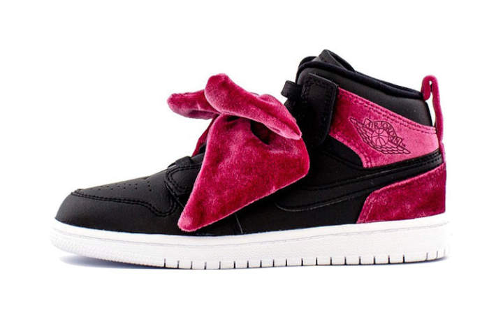 Jordan Jordan 1 Mid Bow PS Black Noble Red